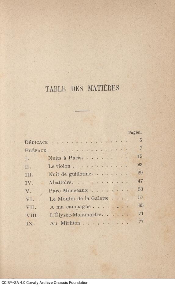 16,5 x 11 εκ. 2 σ. χ.α. + XIII σ. + 269 σ. + 9 σ. χ.α., όπου στο φ. 1 κτητορική σφραγίδα C